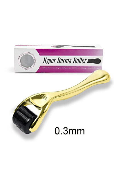 Choice إبرة دقيقة ذهبية 0.3 مم (0.25-0.3 مم) لنمو شعر الوجه والجسم، ديرما رول...