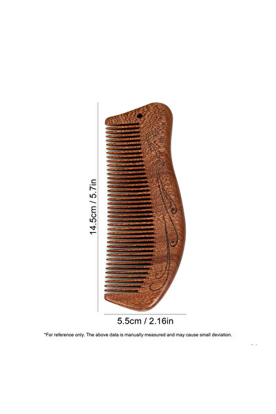 Choice مشط خشبي طبيعي من خشب الصندل، مشط لتدليك فروة الرأس، مضاد للتشابك، مضا...