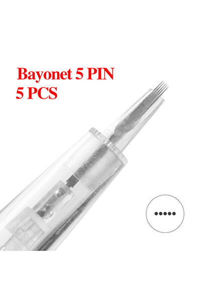 Choice 5pcs 5pin Bayonet Cartridge Needle for MYM M5/M7 Derma Microneedle Pen...