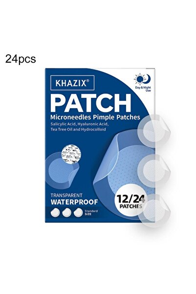 Choice أزرق - 24 قطعة، 12/24 قطعة، لصقات حب الشباب بإبر دقيقة، لصقات هيدروكول...