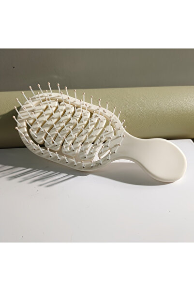 Choice فرشاة سفر صغيرة بيضاء، تصميم حقيبة مدمج بمقبض بلاستيكي ABS متين وشعيرا...