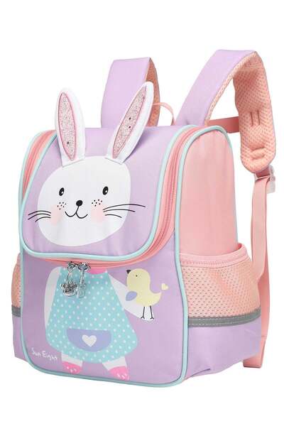 SUN EIGHT Toddler Lightweight Backpack for Girls Cute 3D Animal Waterproof Sc...