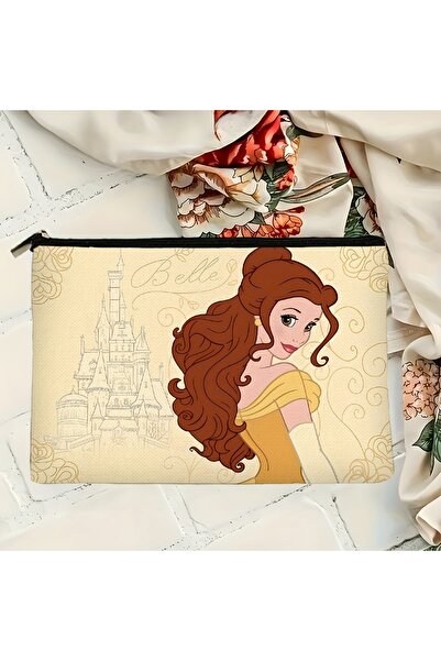 Choice حقيبة مكياج الأميرة بيل من ديزني - مستوحاة من فيلم الجميلة والوحش، حقي...