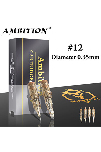 Choice8 1201RL أمبيشن بريميوم، 20 قطعة/علبة، إبر خرطوشة وشم رقم 12، 0.35 مم، ...