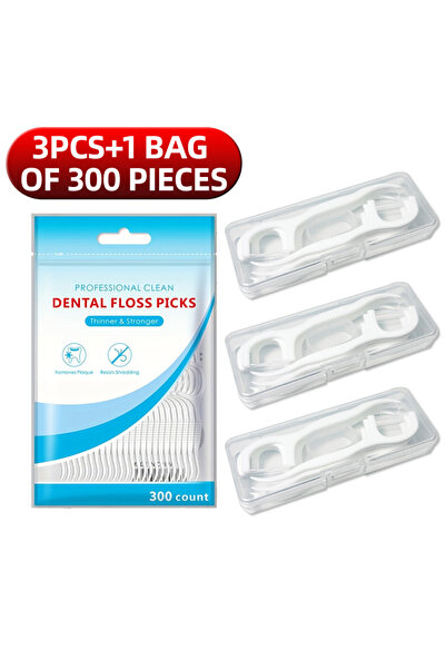 Choice موزعات خيوط تنظيف الأسنان المدمجة من النوع المركب 3، مزودة بكيس واحد ي...