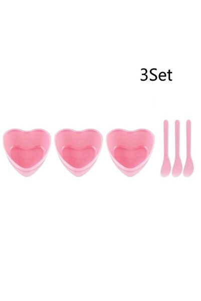 Choice 3 مجموعات أو 6 مجموعات من أوعية خلط أقنعة الوجه على شكل قلب مع مكشطة -...