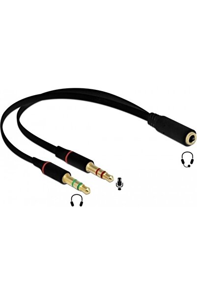 DELOCK 1x3,5 Klink.b> 2x3,5 3pin Klink.s - adaptor pentru căști