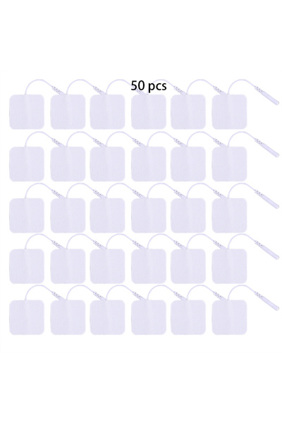 Choice3 50 قطعة من رقعة لاصقة ذاتية من قماش غير منسوج أبيض اللون، مقاس 4×4 سم...