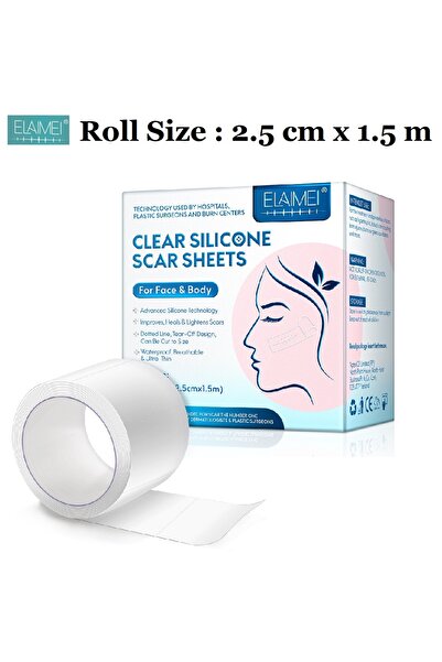 Choice 2.5 سم × 1.5 متر، لفة واحدة من شرائط السيليكون غير المرئية لتغطية الند...