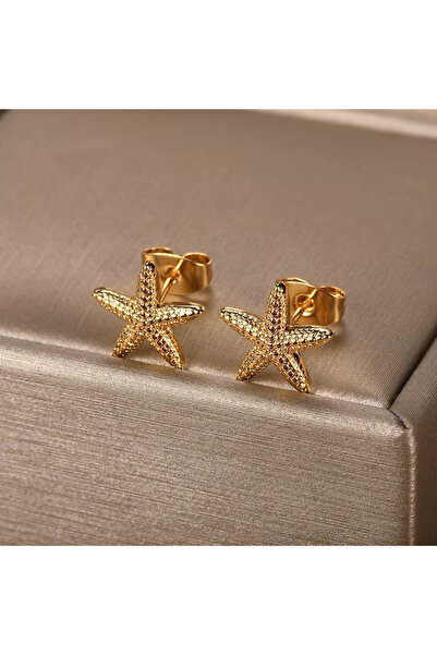 Choice S1-2pcs-أقراط EVISPOL ذهبية عتيقة بتصميم نجم البحر الصيفي للنساء، أقرا...