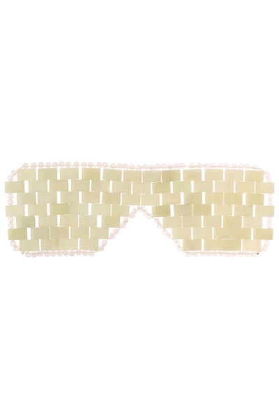 Choice Light green 1PC Natural Jade Face Eye Mask Cooling Eye Cover Sleep Mas...
