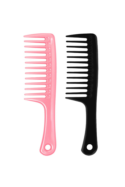 Choice طقم مشط كوانتشي مكون من قطعتين، 4 قطع، بأسنان عريضة وكبيرة، لفك تشابك ...