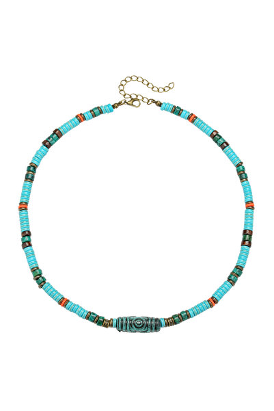 Choice قلادة رجالية عتيقة من تصميم نيش، مستوحاة من طراز منتجعات بوهو، مزينة ب...