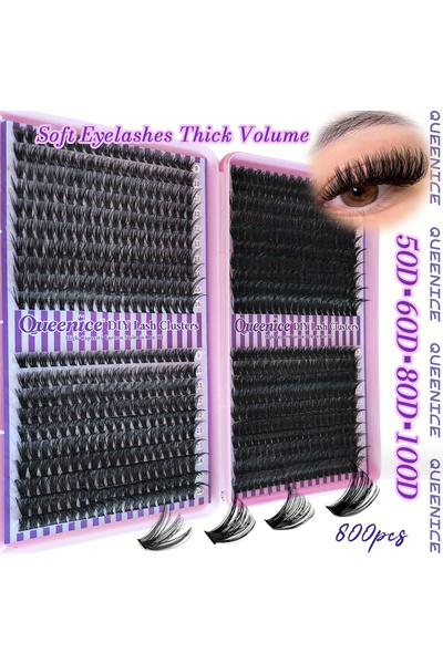 Choice 30D40D50D60D وصلات رموش فردية طبيعية كثيفة للغاية يمكنك تركيبها بنفسك ...