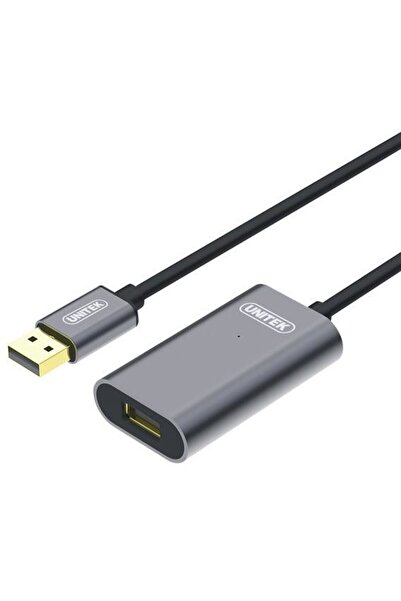 Unitek Cablu extensie activДѓ USB 2.0., 10m, Alu., Y-272