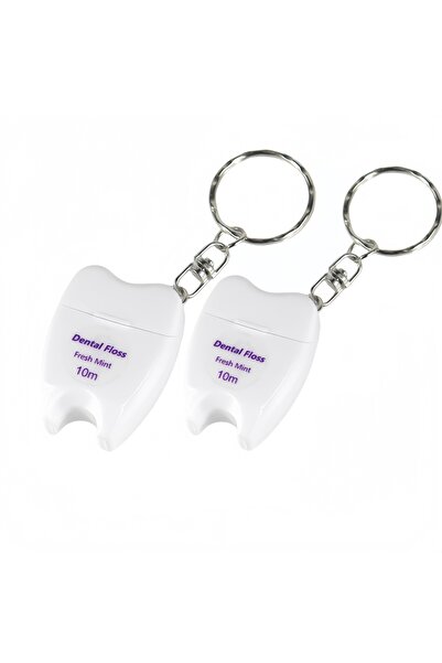 choice2 خيط تنظيف أسنان أبيض، قطعتان، طول كل لفة 10 أمتار، بنكهة النعناع، ​​ع...