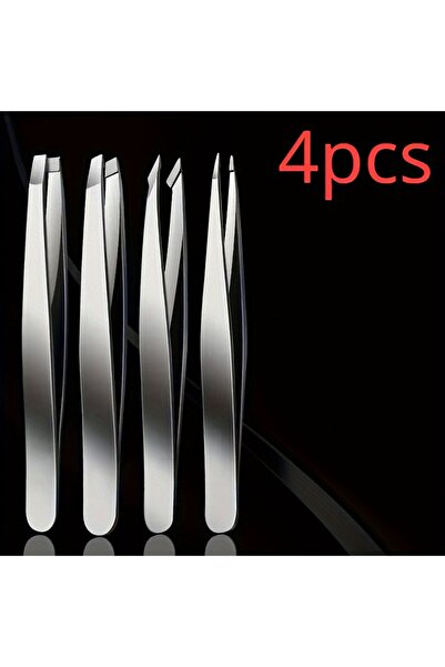 Choice1 4pcs 4pcs Professional Tweezers Set - Perfect For Eyebrow Hair Remova...