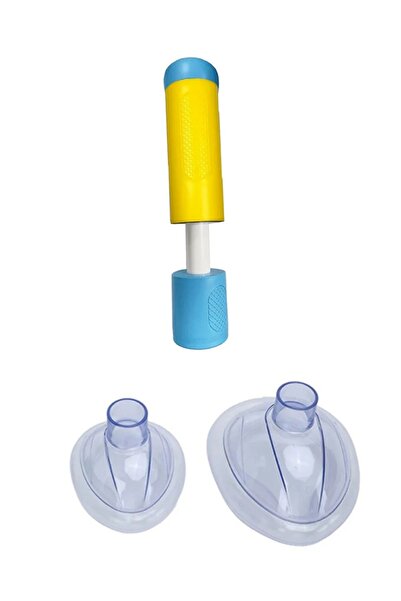 Choice جهاز إنقاذ مناورة هيمليك الأصفر من دوتريو، مضاد للاختناق، قناع وجه مضا...