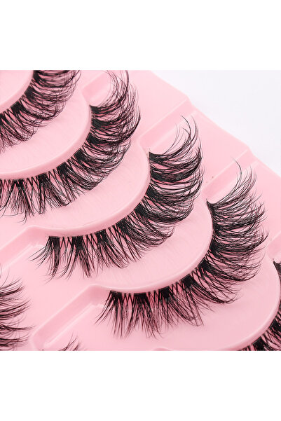 Choice1 10pairs02 Invisible band Lashes 10 Pairs 3D Faux Mink Lashes Natural ...