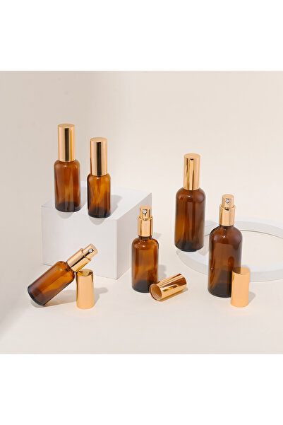 Choice1 عبوتان ذهبيتان سعة 50 مل، زجاجات رذاذ ناعمة فارغة سعة 30/50/100 مل، ق...