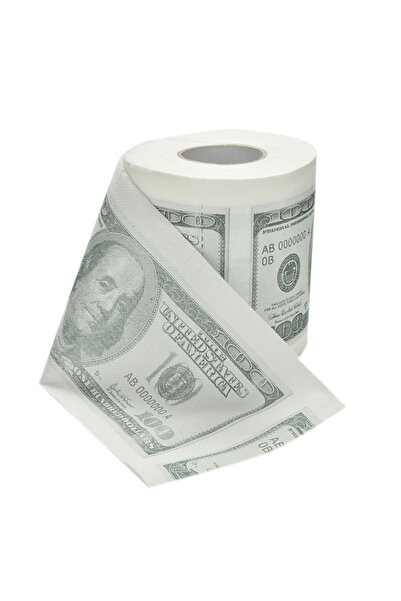 Choice لفة ورق تواليت على شكل ورقة نقدية من فئة 100 دولار، هدية طريفة وممتعة