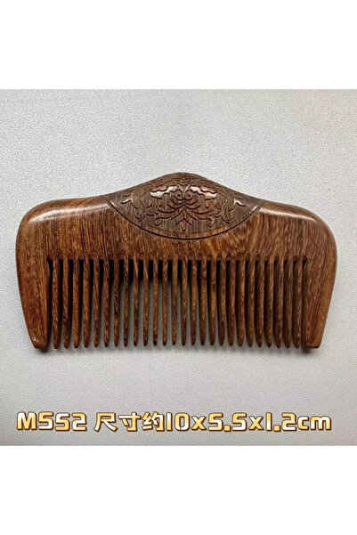 Choice مشط خشبي جيب من خشب الصندل الطبيعي الأسود والذهبي، أسنان ضيقة للغاية، ...