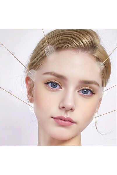 Choice مجموعة واحدة من شريط لاصق للوجه غير مرئي مع 4 أربطة مطاطية قابلة للتعد...