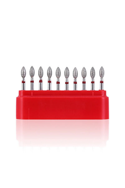 Choice1 368-023F 10pcs/Box Dental Diamond Burs Drill Football Shape Fine for ...