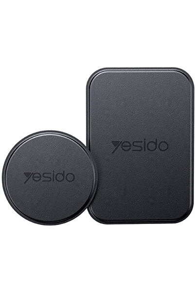 Yesido Metal Phone Plates, 2 Shapes, Universal - (C207) - Black