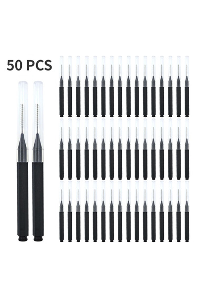 Choice8 50PCS Black 5/10/50PCS Mini Eyebrow Brush Brow Perm Brush Disposable ...