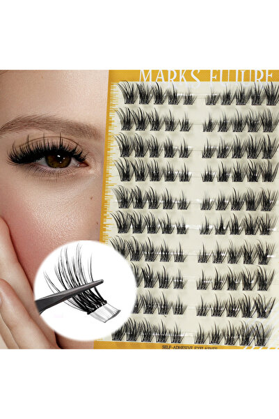 Choice مجموعة رموش صناعية ذاتية اللصق من MIX، 80 قطعة، مظهر طبيعي، 11-15 مم، ...