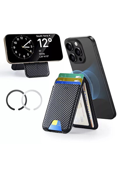 ESR Portofel/Stand cu Inel Magnetic, PU, 3x Card Slots - Classic Magnetic (3C...