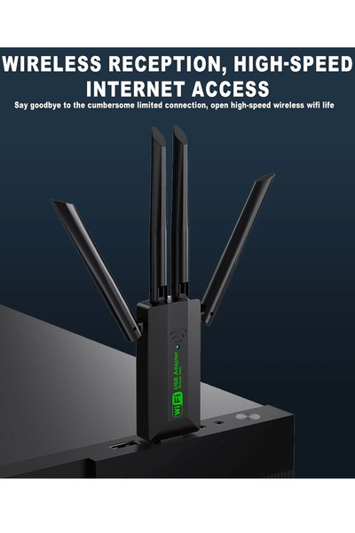 MAXGO 3148 Usb Wifi Adaptörü Kablosuz Wifi Internet Alıcı Ağ Kartı 1200 Mbps Usb 3.0 Çift Bant 2.4gh
