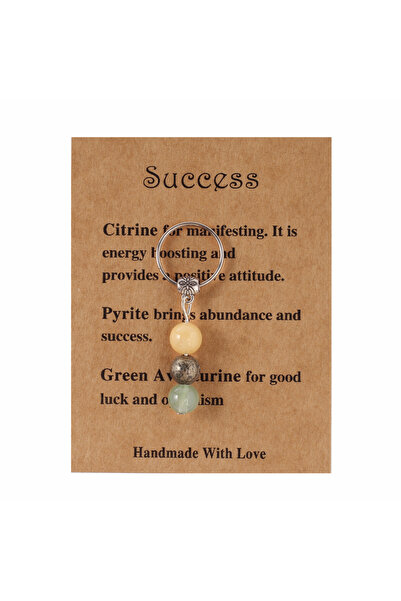 Choice سلسلة مفاتيح من الأحجار الطبيعية للنجاح، للنساء والرجال، سلسلة مفاتيح ...