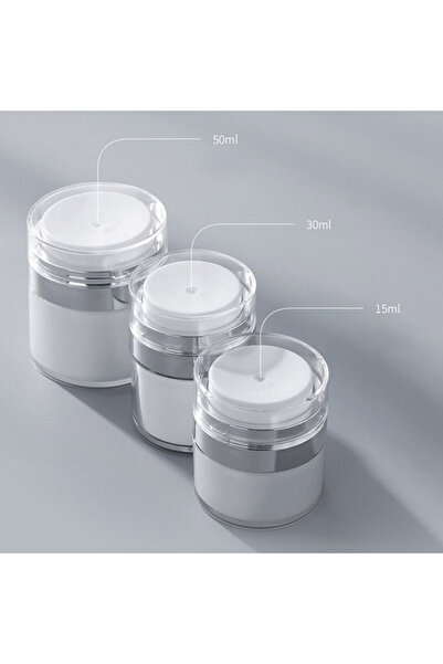 Choice ABS 30ml Silver 15/30/50ml Air Pump Moisturizer Jar Container Empty Cr...
