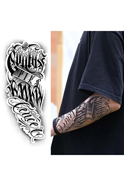 Choice 1pc Dark floral waterproof temporary tattoo stickers, lasting 1-2 week...