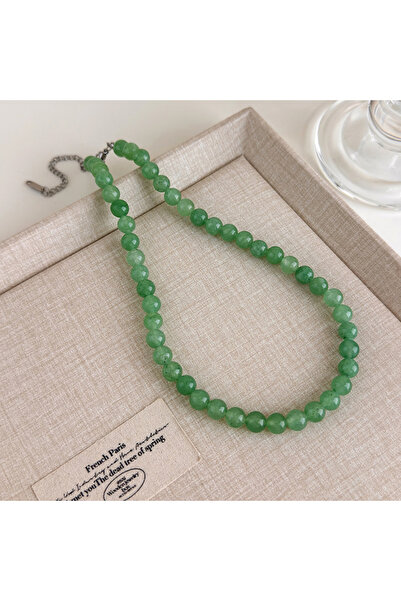 Choice 27555C 8 مم قلادة من الخرز الأخضر اليشم المستوحى من فيلم ساحر أوز، بتص...