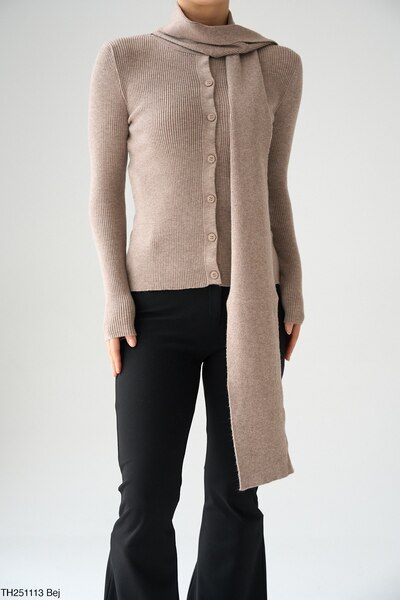 AURACOLLECTION ATKILI TRİKO BLUZ