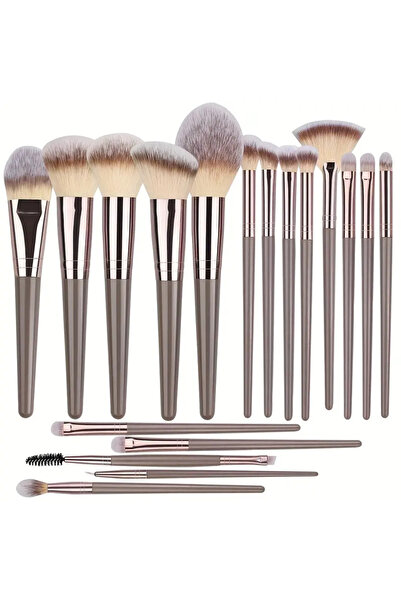 Choice7 132-CP-18PCS مجموعة فرش مكياج ناعمة ورقيقة (3-20 قطعة) أدوات تجميل لك...