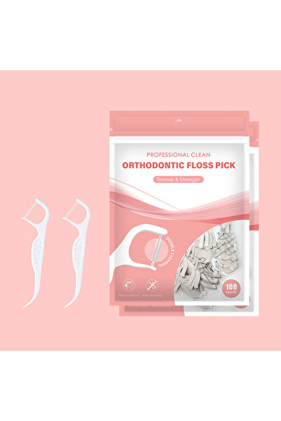 Choice 200pcs Orthodontic Flossers for Braces, Interdental Flosser Picks, Pla...