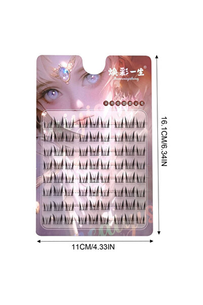 Choice4 النمط 1 سلسلة القط الكسول، دفتر رموش كبير السعة، طبيعي، طويل، مجعد، س...