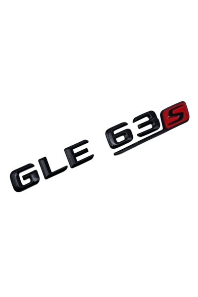 MERCEDES Emblemă GLE 63_S neagră cu roșie pentru portbagaj