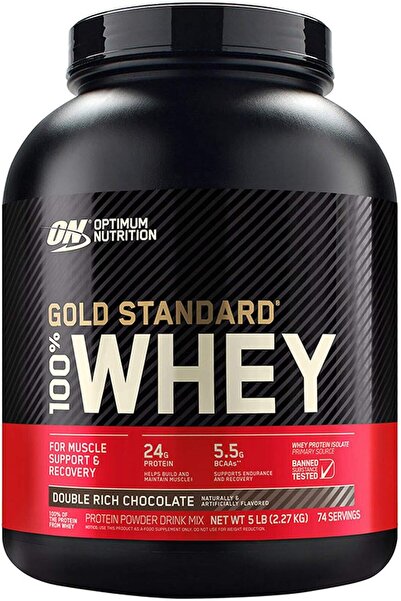 Optimum Nutrition مسحوق بروتين مصل اللبن الذهبي المعياري 100%، بنكهة الشوكولا...