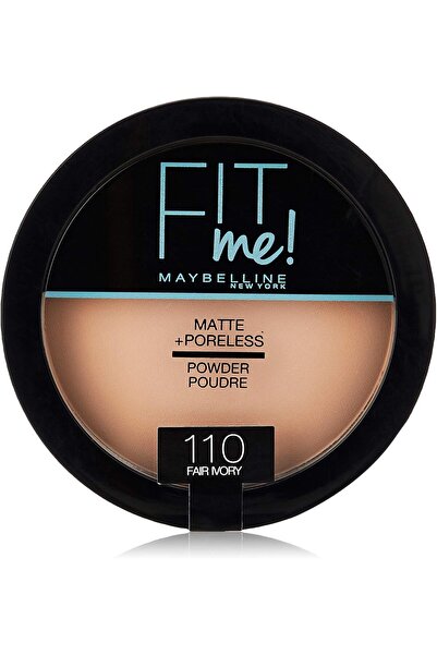 Maybelline New York بودرة مايبيلين فيت مي مات آند بورليس، لون عاجي فاتح، 14 غرام