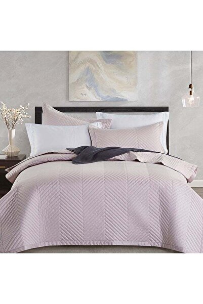 Generic Boutique Blanche Cotton Embroidered Bed Spread King 3pc Set Pink