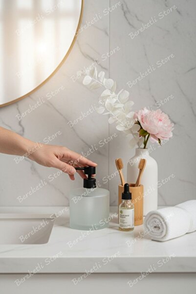 MİEN Premium Sıvı Sabunluk | Modern Tasarım | Dayanıklı Gövde Beyaz