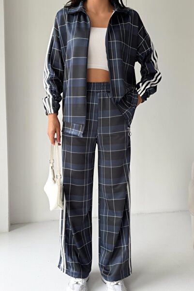 Ded COLLECTION Women's Digital Printed Scuba Fabric Cardigan with White Strip...