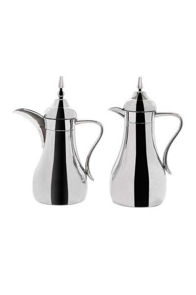 Generic ترمس دالاتي فضي اللون مكون من قطعتين سعة 1 لتر