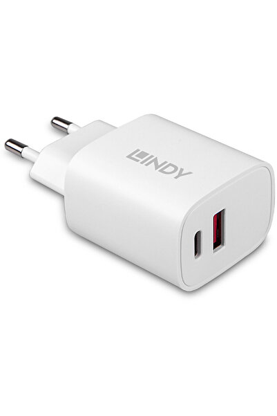 LİNDY USB-A USB-C 20W Alb