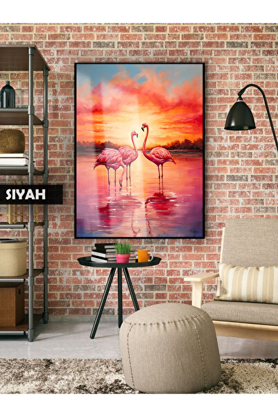 Harika bir ev HARIKABİREV | MODEL SUNSET FLAMINGO | STOL OD KALJENOG STAKLA U...